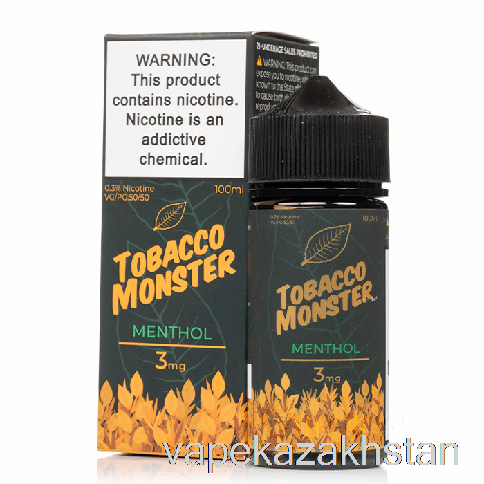 Vape Disposable Menthol - Tobacco Monster - 100mL 18mg